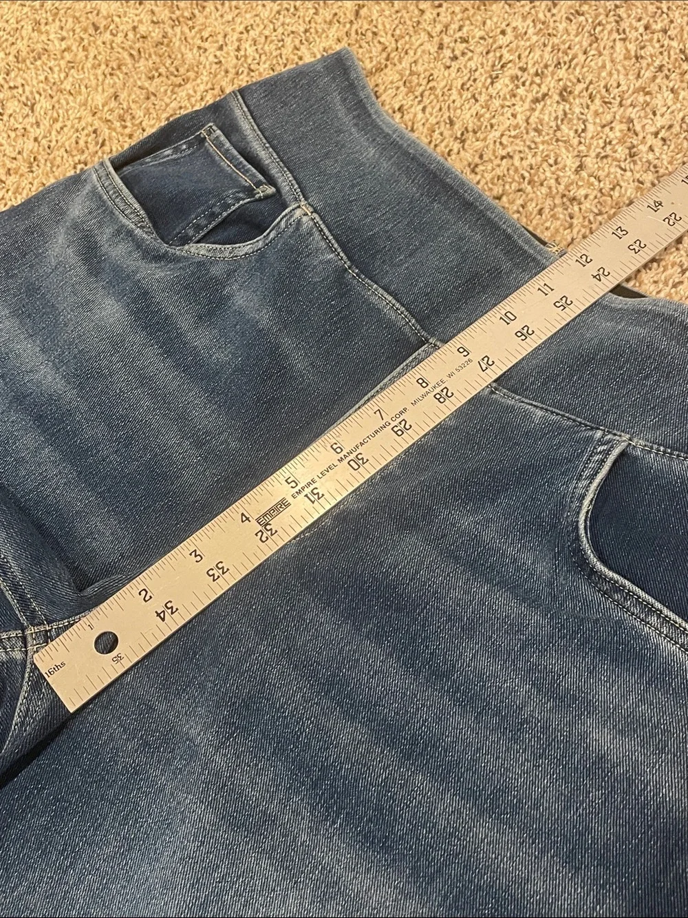 Wide Leg Women’s Jeans in Dark Blue J20 - Picture 6 of 10